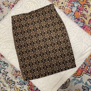 VINTAGE | Houndstooth A-line Skirt